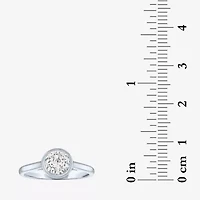(G-H / Si2-I1) Womens 1 CT. T.W. Lab Grown White Diamond 14K Gold Round Solitaire Cocktail Ring