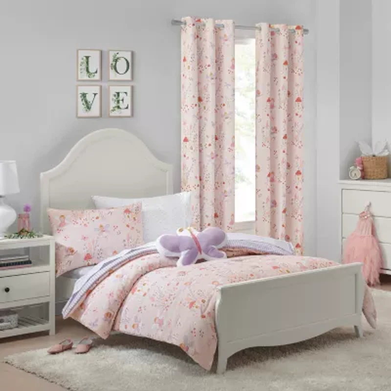 Under the Stars Kids Hayden Fairy Grommet Top Energy Saving 100% Blackout Single Curtain Panel