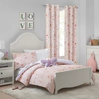 Under the Stars Kids Hayden Fairy Grommet Top Energy Saving 100% Blackout Single Curtain Panel