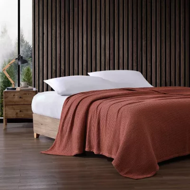 Eddie Bauer Solid 100% Cotton Blanket