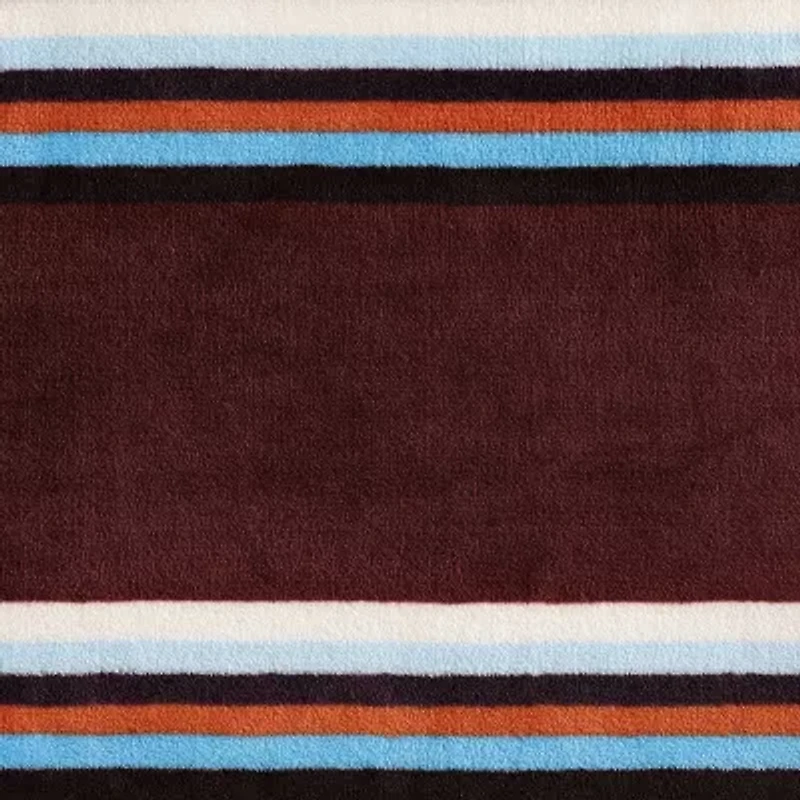 Wrangler Western Saddle Stripe Ultra Soft Blanket