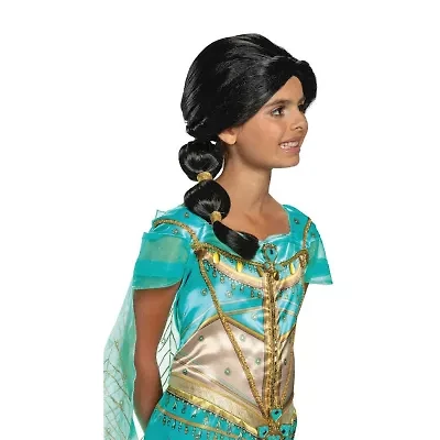 Little & Big Kid Girls Aladdin Princess Jasmine Wig Costume Accessory