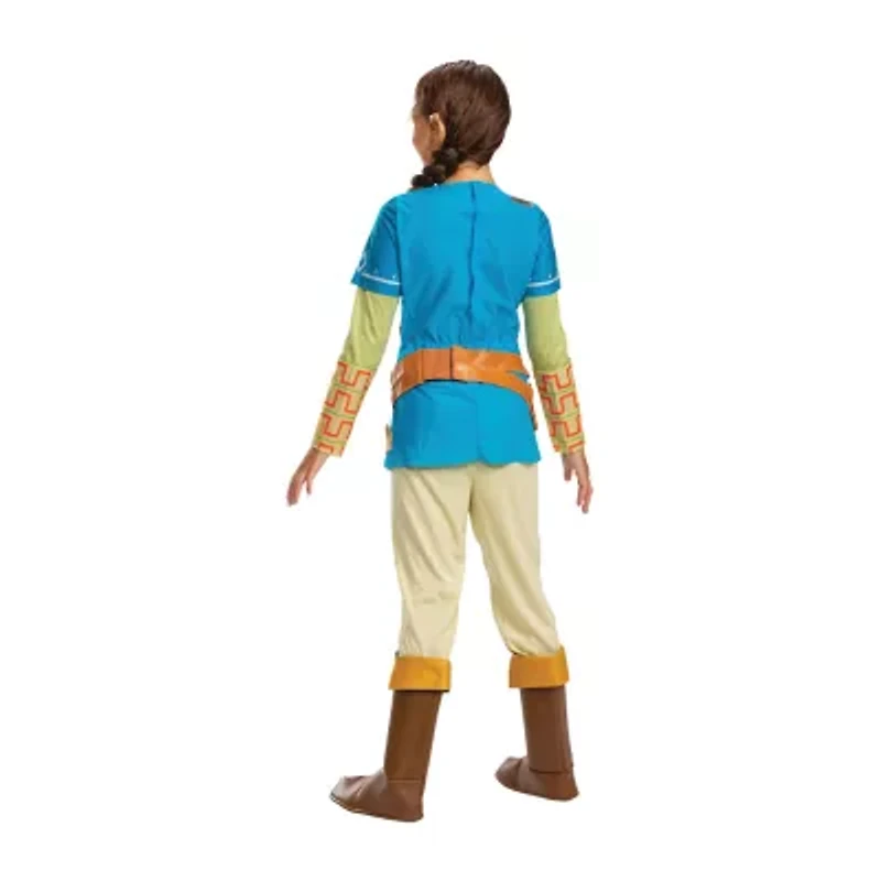 Little & Big Kid Girls Link Breath Of The Wild Deluxe Zelda Costume Set