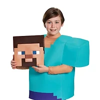 Little & Big Kid Boys Steve Classic Minecraft Costume