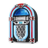 Victrola VJB-127 Nostalgic Wood Countertop Jukebox with Built-in Bluetooth