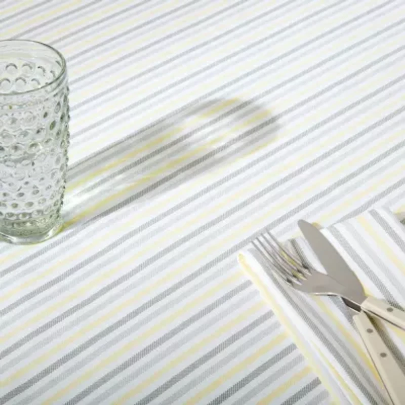 Martha Stewart Daisy Stripe Tablecloth