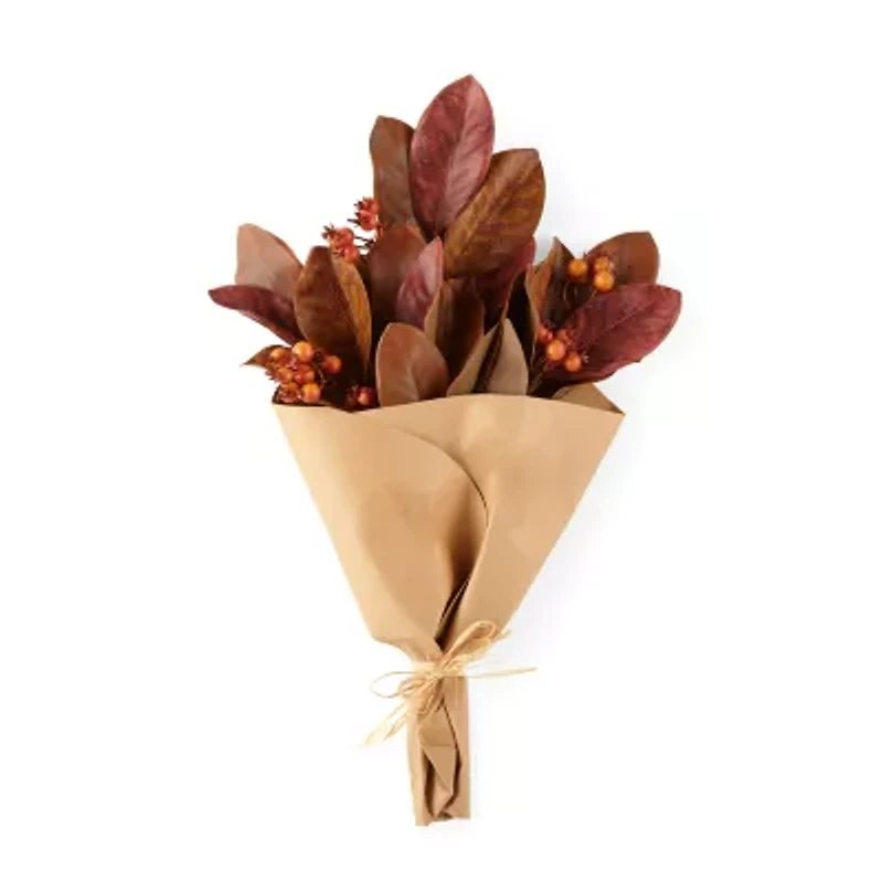 Linden Street Magnolia Leaf Stem Vase Filler