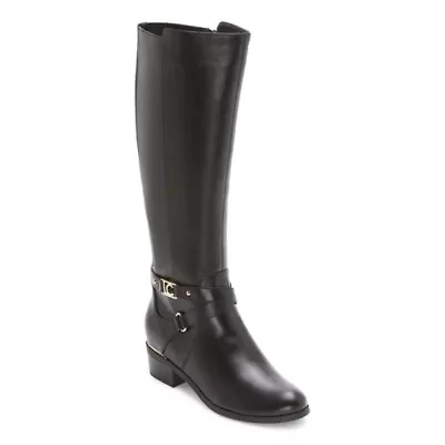 Liz Claiborne Womens Tenny Flat Heel Riding Boots