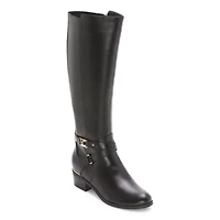 Liz Claiborne Womens Tenny Flat Heel Riding Boots