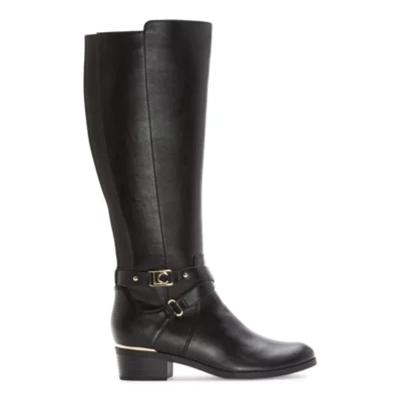 Liz Claiborne Womens Tenny Flat Heel Riding Boots