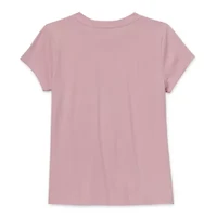 Thereabouts Little & Big Girls Round Neck Short Sleeve Graphic T-Shirt