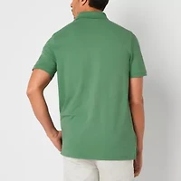 St. John's Bay Premium Stretch Mens Classic Fit Short Sleeve Polo Shirt