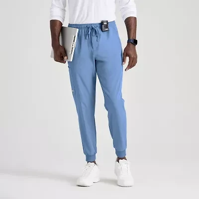 Skechers Skp572 Structure 3-Pocket Jogger Mens Short Tag Free Stretch Fabric Moisture Wicking Scrub Pant