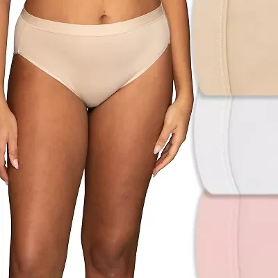 Vanity Fair Ultimate Stretch Beyond Comfort Womens Average + Full Figure 3 Pair High Cut Panty 13430