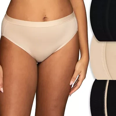 Vanity Fair Ultimate Stretch Beyond Comfort Womens Average + Full Figure 3 Pair High Cut Panty 13430