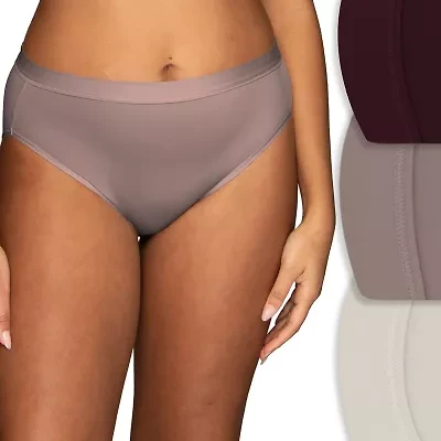 Vanity Fair Ultimate Stretch Beyond Comfort Womens Average + Full Figure 3 Pair High Cut Panty 13430