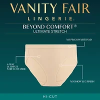 Vanity Fair Ultimate Stretch Beyond Comfort Womens Average + Full Figure 3 Pair Brief Panty 13431