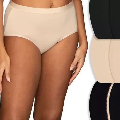 Vanity Fair Ultimate Stretch Beyond Comfort Womens Average + Full Figure 3 Pair Brief Panty 13431