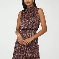 MSK Womens Sleeveless Floral Maxi Dress