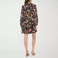 MSK Womens Long Sleeve Shift Dress