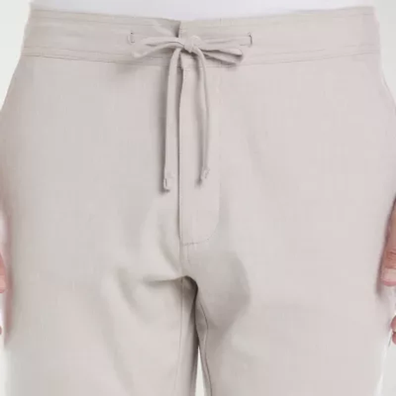 Cubavera Drawstring Mens Regular Fit Flat Front Pant