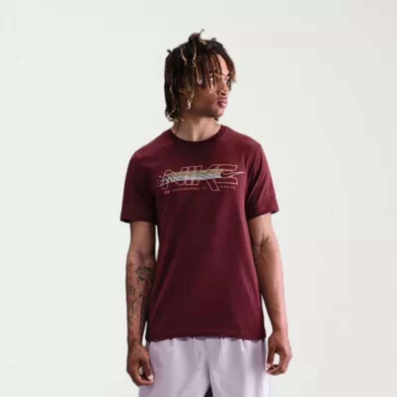 Nike Just Do It Mens Crew Neck Short Sleeve Regular Fit Graphic T-Shirt