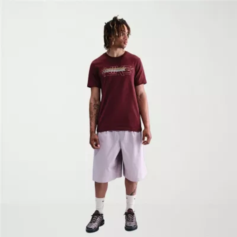 Nike Just Do It Mens Crew Neck Short Sleeve Regular Fit Graphic T-Shirt