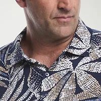 Cubavera Mens Short Sleeve Regular Fit Big and Tall Button-Down Shirt