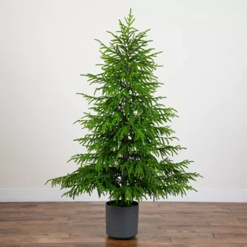 Nearly Natural 6 Foot Pine Christmas Tree