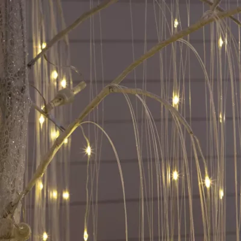 Nearly Natural 7 Foot Pre-Lit Willow Christmas Tree