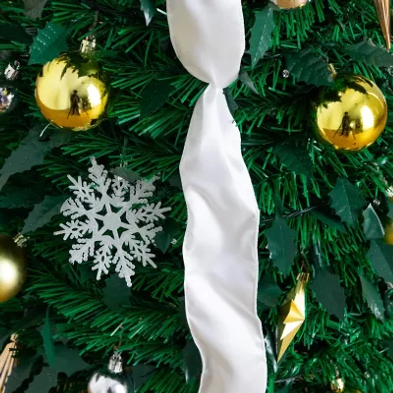 Nearly Natural Foot Pre-Lit Collapsible Pre-Decorated Pine Christmas Tree
