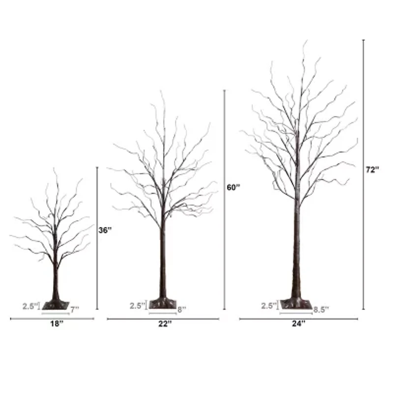 Nearly Natural 6 Foot Pre-Lit Birch Christmas Tree