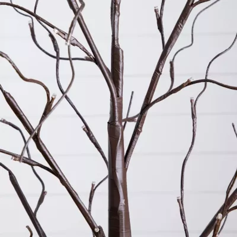 Nearly Natural 6 Foot Pre-Lit Birch Christmas Tree