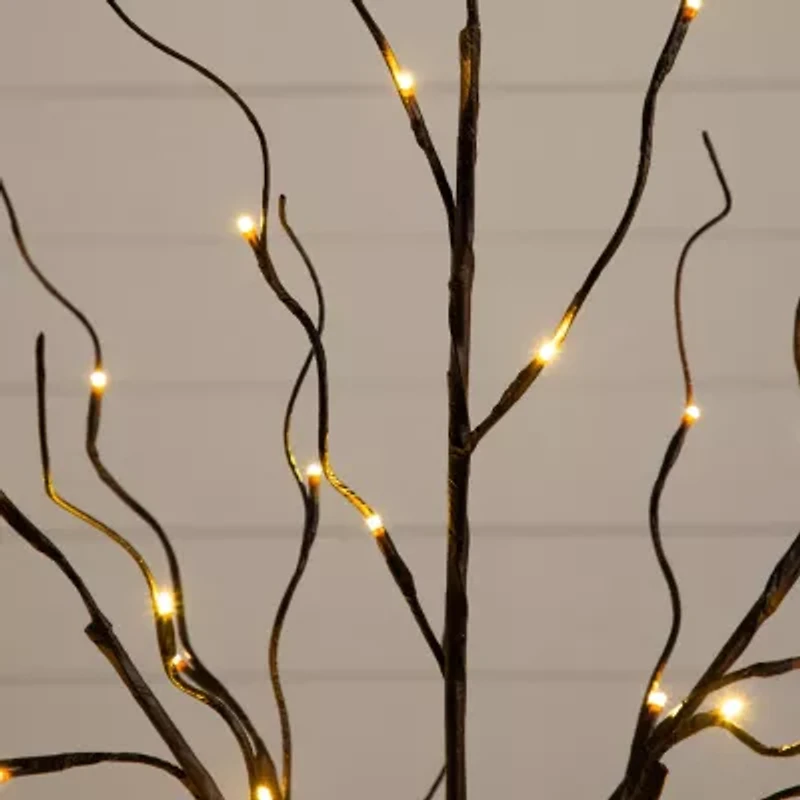 Nearly Natural 6 Foot Pre-Lit Birch Christmas Tree