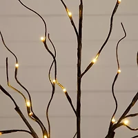 Nearly Natural 6 Foot Pre-Lit Birch Christmas Tree