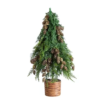 Nearly Natural 2 Foot Cedar Christmas Tree