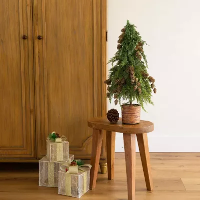 Nearly Natural 2 Foot Cedar Christmas Tree