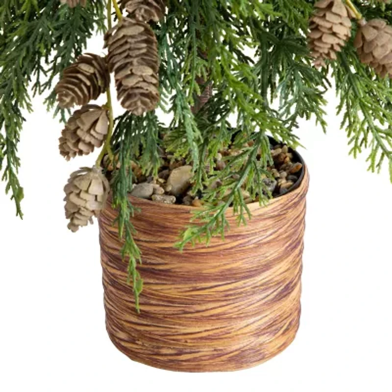 Nearly Natural 2 Foot Cedar Christmas Tree
