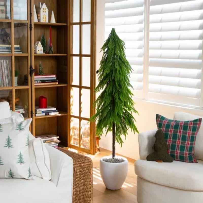 Nearly Natural 5 Foot Pine Christmas Tree