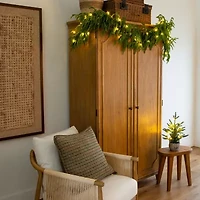 Nearly Natural Pre-Lit Wreath