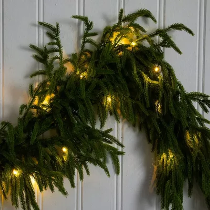 Nearly Natural Pre-Lit Wreath