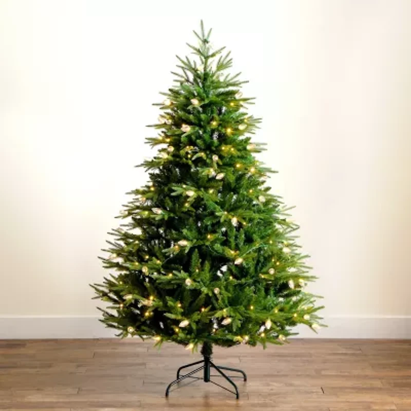 Nearly Natural Foot Pre-Lit Multi-Function Lights Pine Christmas Tree