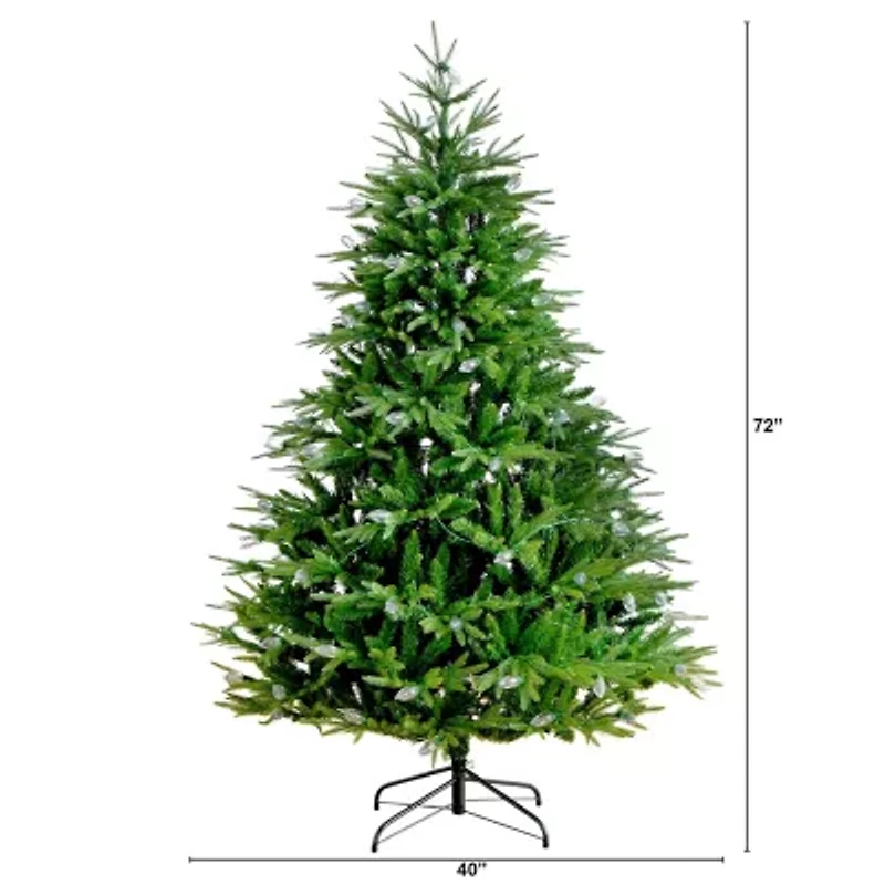 Nearly Natural Foot Pre-Lit Multi-Function Lights Pine Christmas Tree