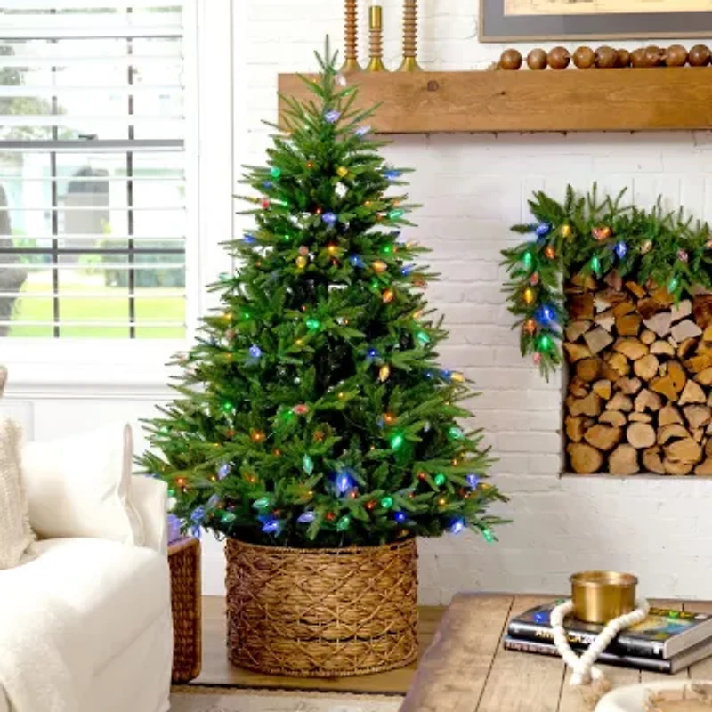 Nearly Natural Foot Pre-Lit Multi-Function Lights Pine Christmas Tree