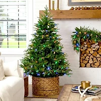 Nearly Natural Foot Pre-Lit Multi-Function Lights Pine Christmas Tree
