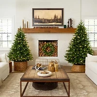 Nearly Natural Foot Pre-Lit Multi-Function Lights Pine Christmas Tree