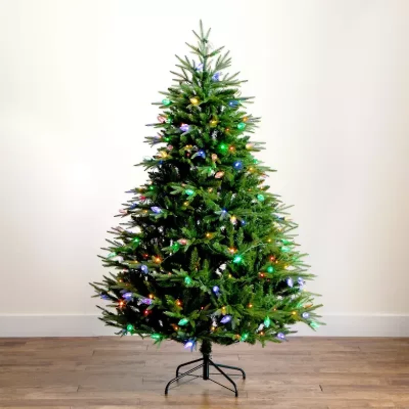 Nearly Natural Foot Pre-Lit Multi-Function Lights Pine Christmas Tree