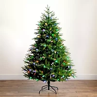 Nearly Natural Foot Pre-Lit Multi-Function Lights Pine Christmas Tree