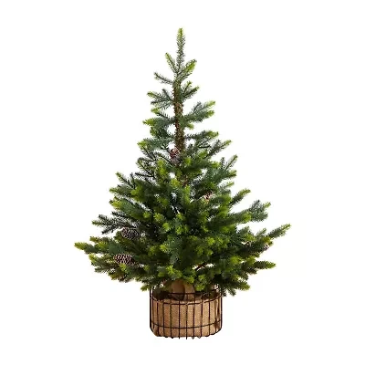 Nearly Natural 3 Foot Pine Christmas Tree