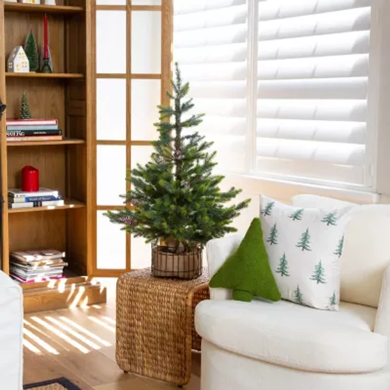 Nearly Natural 3 Foot Pine Christmas Tree